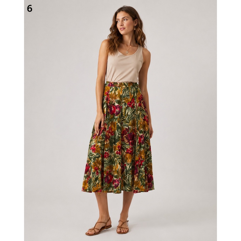 Banana Republic Safari & Travel Clothing Co Skirt Womens Small Multicolor Floral
